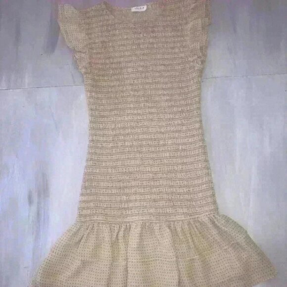 Storia Tan & Black Mini Dress size Small - Picture 13 of 13